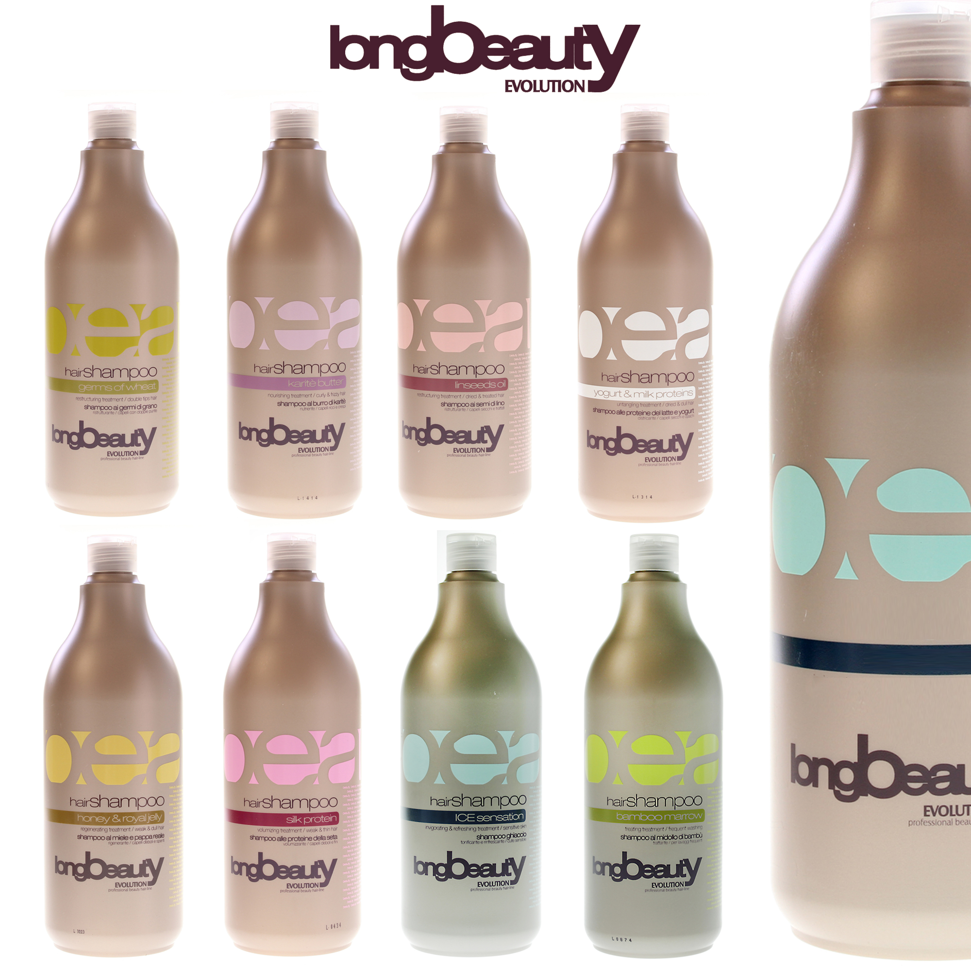 Longbeauty Hair Shampoo 1000 Ml Mit Leinsamen – Für Trockenes Und Behandeltes Haar