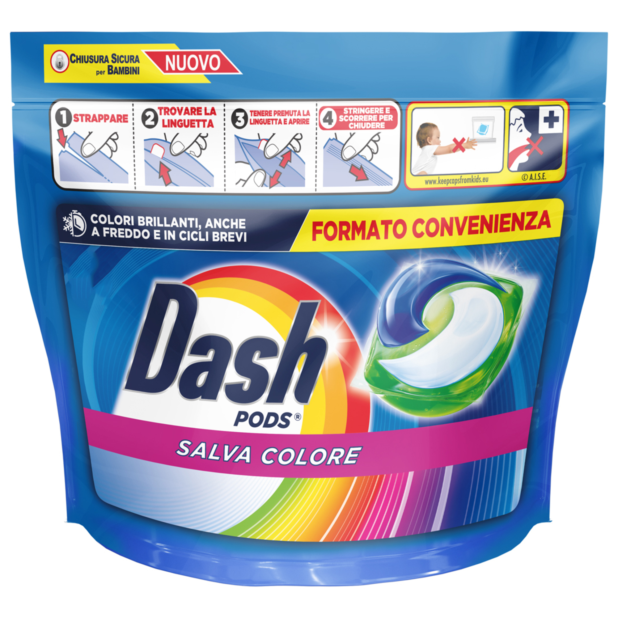 DASH Lessive liquide 2 en 1 peaux sensibles 52 lavages 2,6l pas