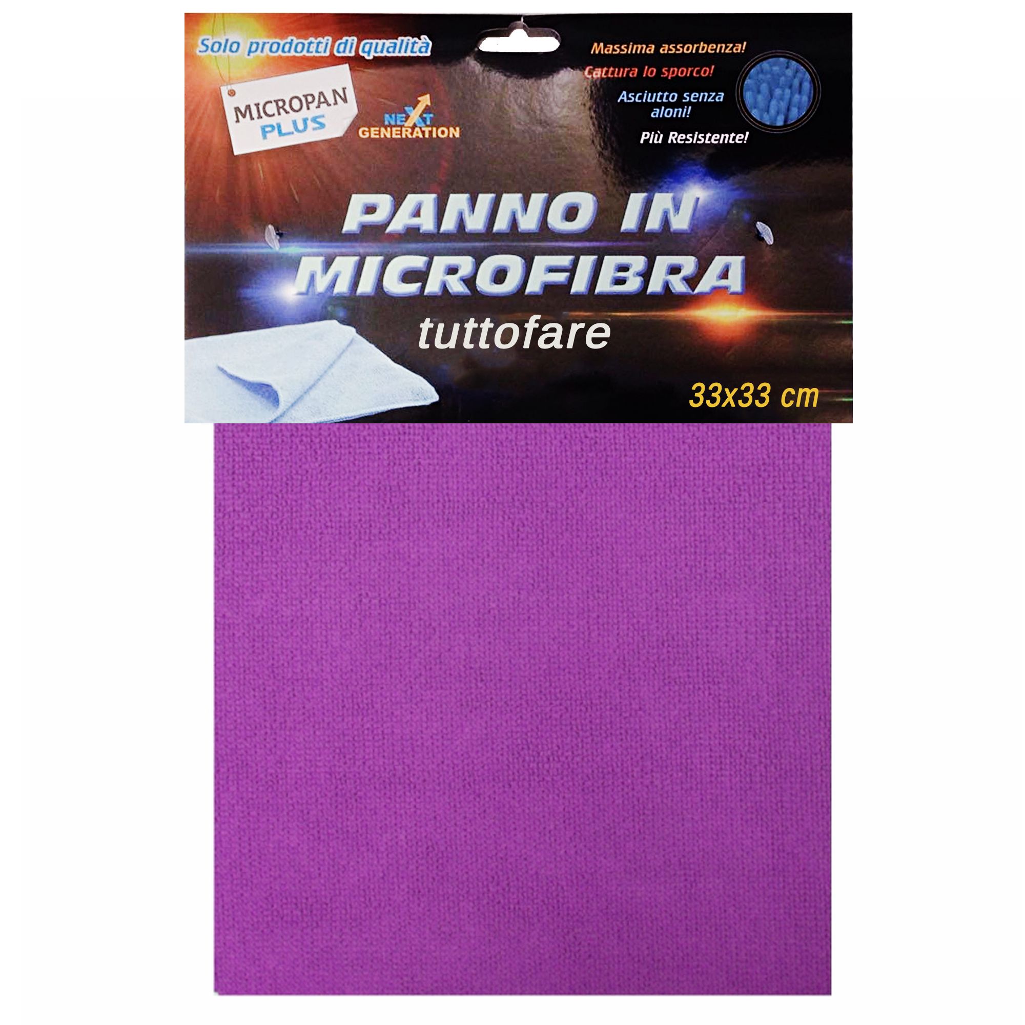 Micropan Plus Panno in Microfibra Tuttofare - 33x33cm