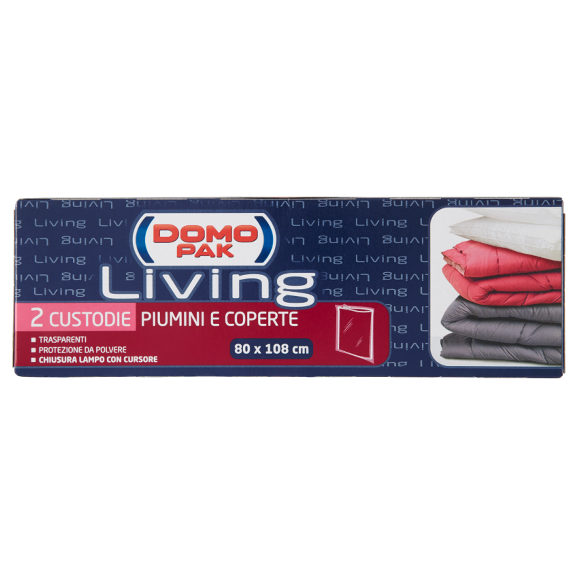 Domopak Living Bon Ton Collection Custodia Per Coperte Large 55 X 45 X 25 Cm