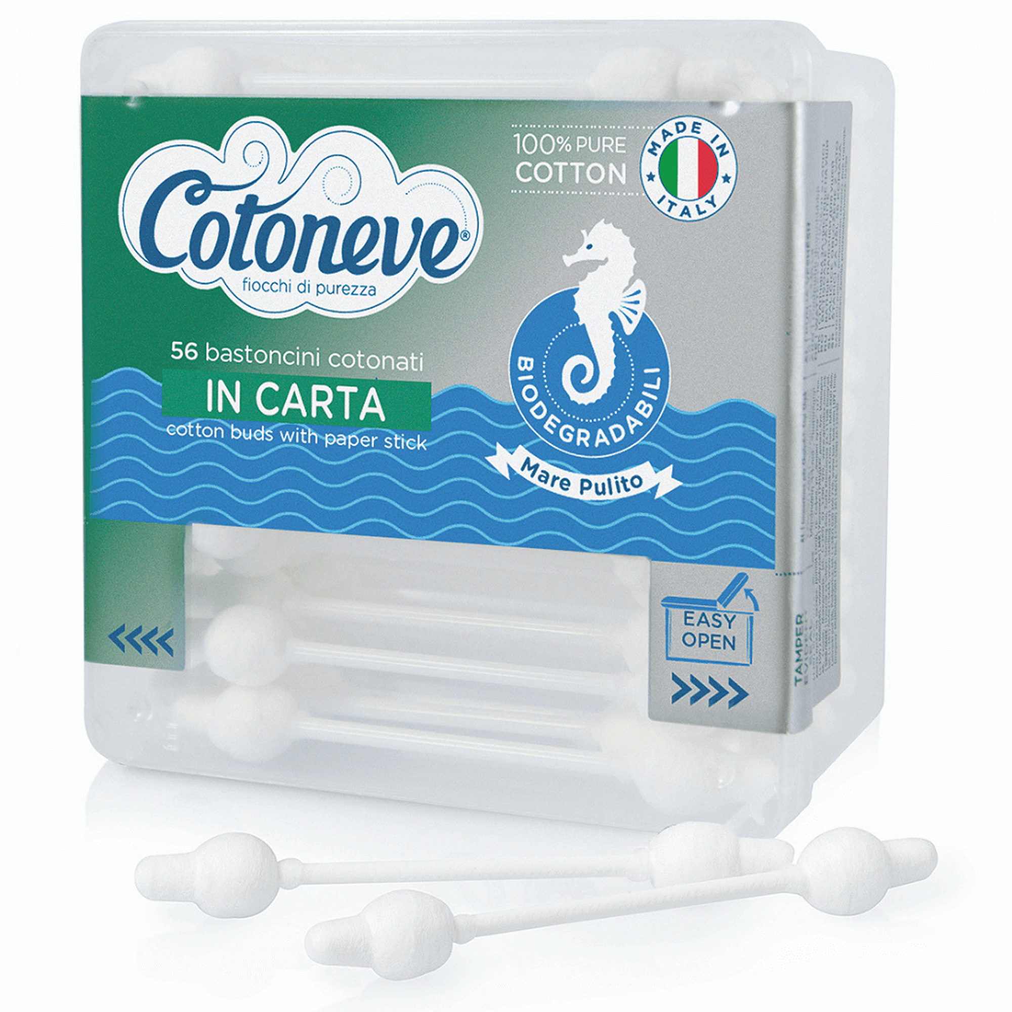 COTONET PULIORECCHIE COTTON FIOC CARTA 200 PZ. BIODEGRADABILI IN