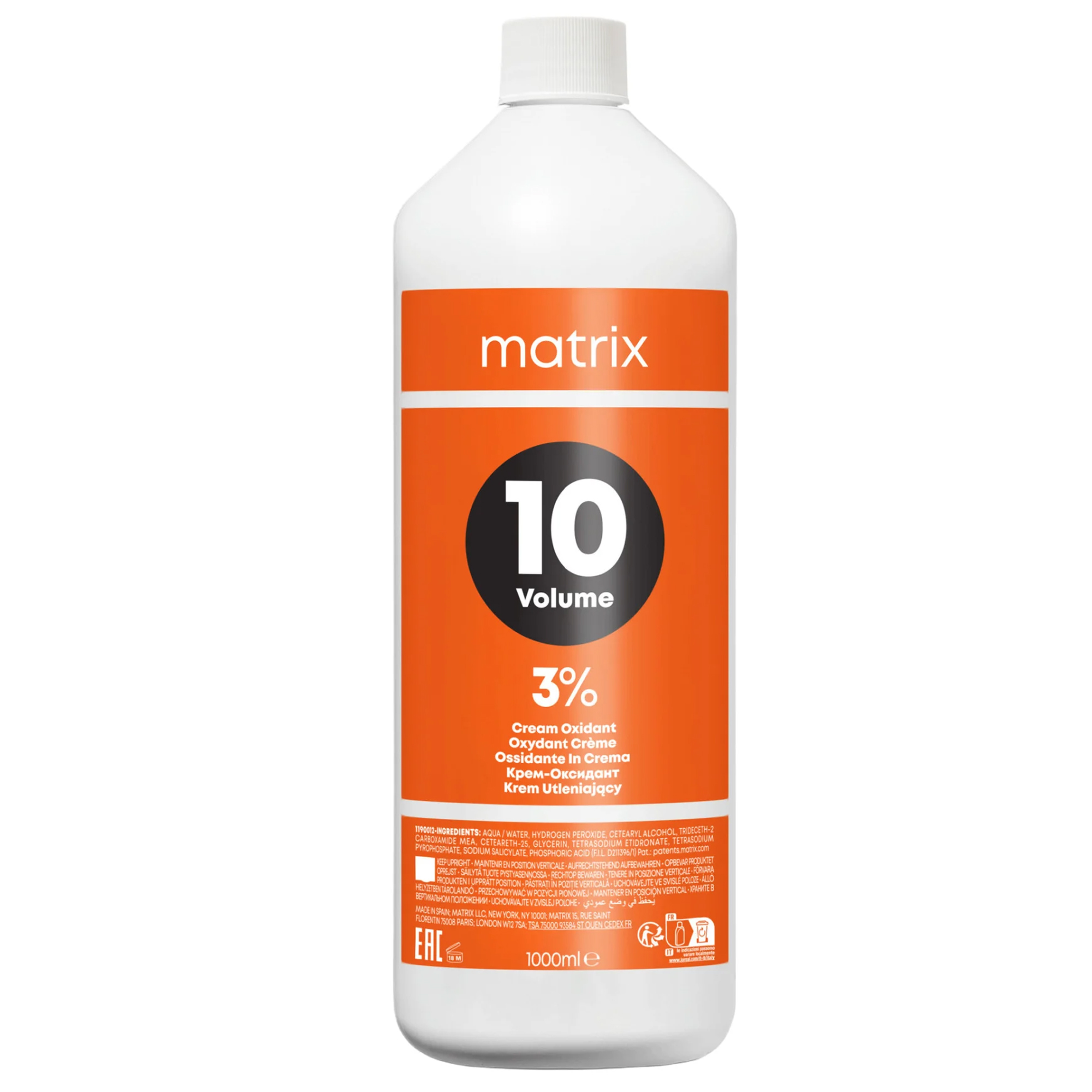 Matrix Emulsione Ossidante Capelli 1000ml - Ossigeno 10 Volumi