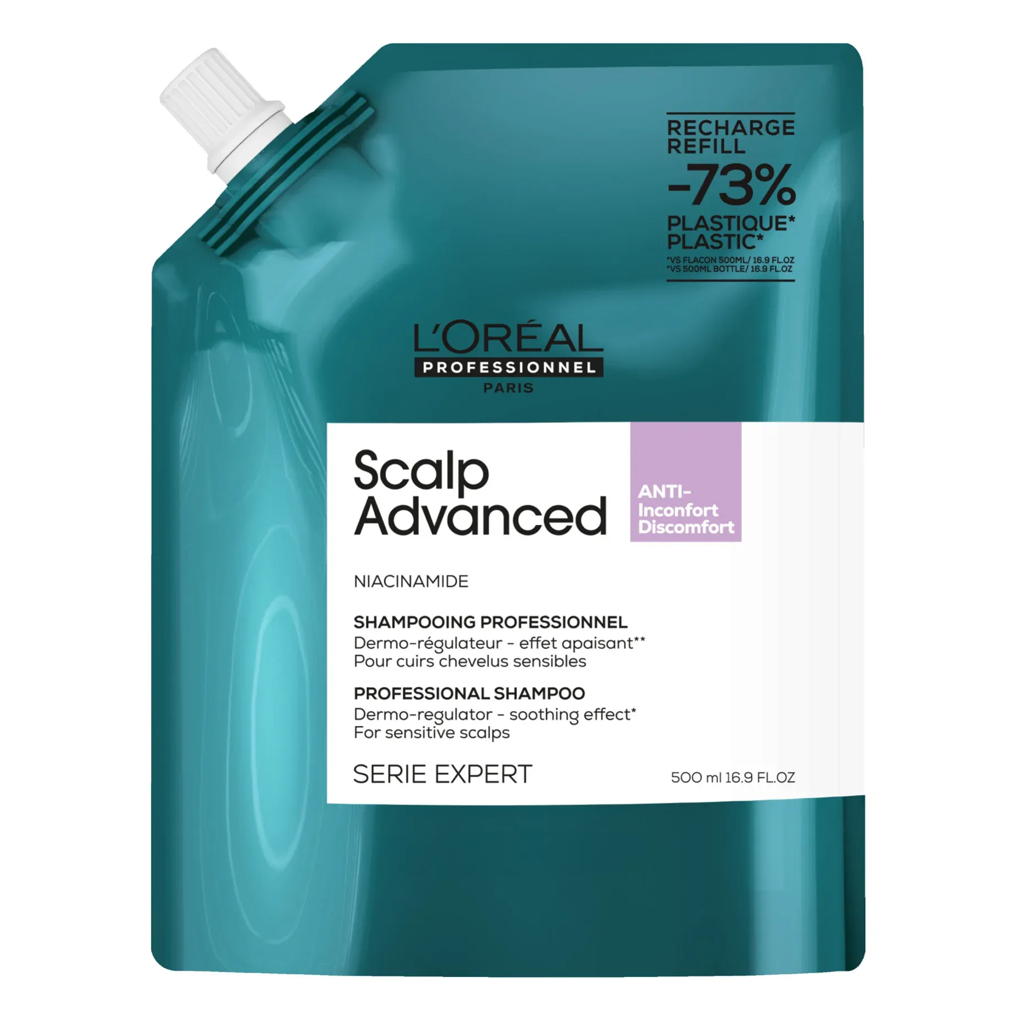 Loreal Expert Scalp Advanced Anti Discomfort Shampoo - Ricarica 500ml