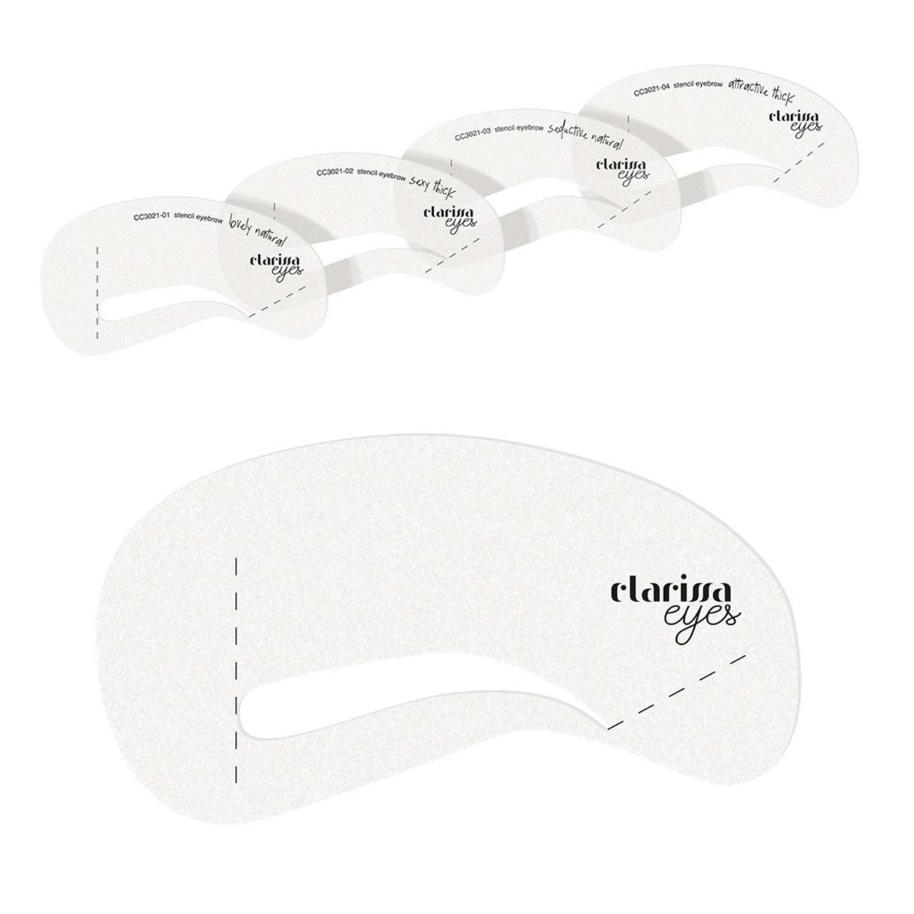 Clarissa Stencil per Sopracciglia 4pz