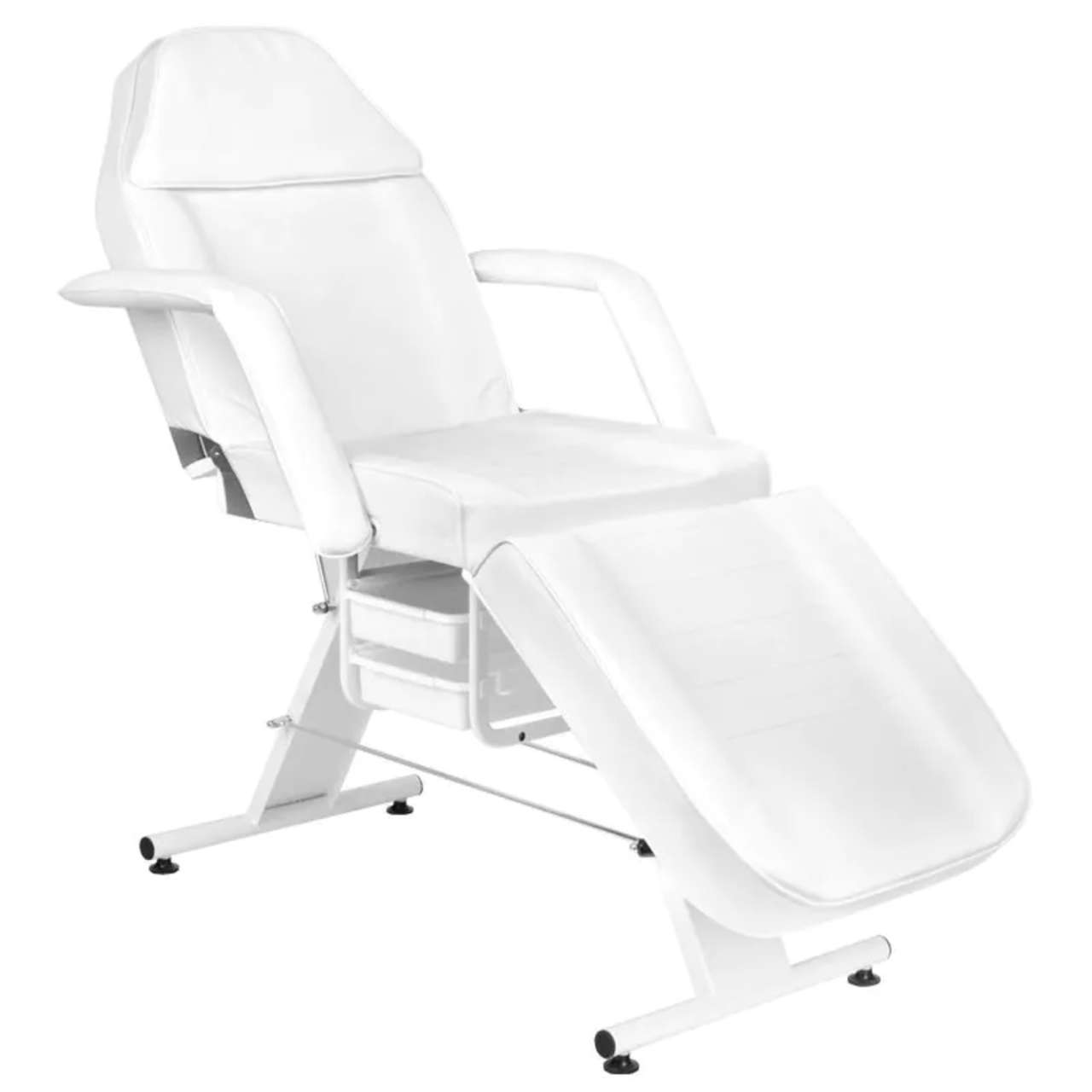 Poltrona pieghevole azzurra con decoro in alluminio mod. Relax Plus